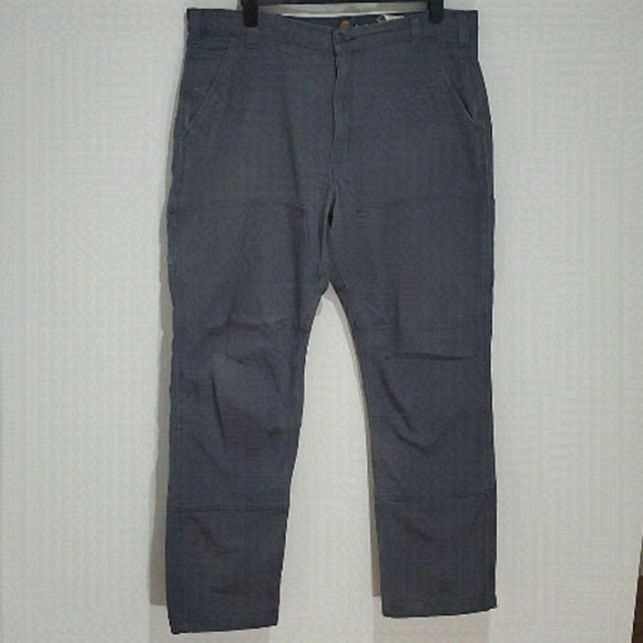 Carhartt grey 40x34 relaxed fit double front pants - Picture 1 of 8